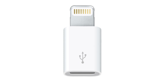 Europe Gets Lightning to Micro USB Adapter