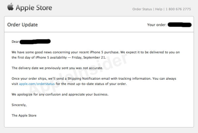 Apple Moves Up iPhone 5 Delivery Date For Some Customers