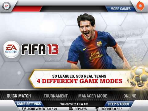 EA Sports Releases FIFA SOCCER 13 for iOS