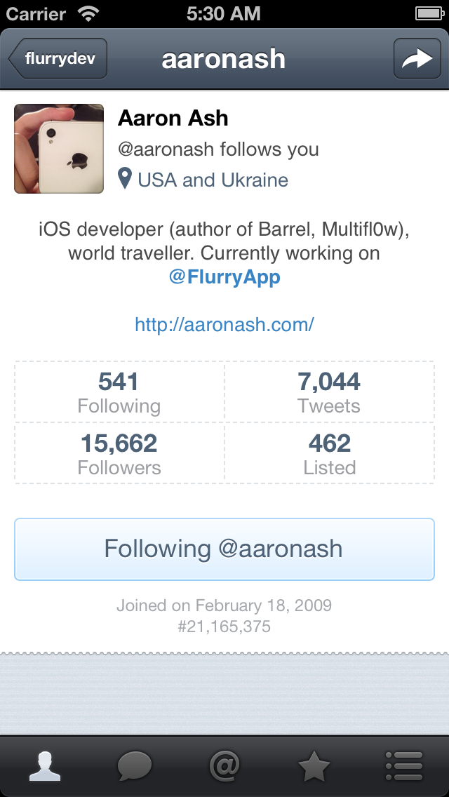 Flurry is a New Twitter App for the iPhone