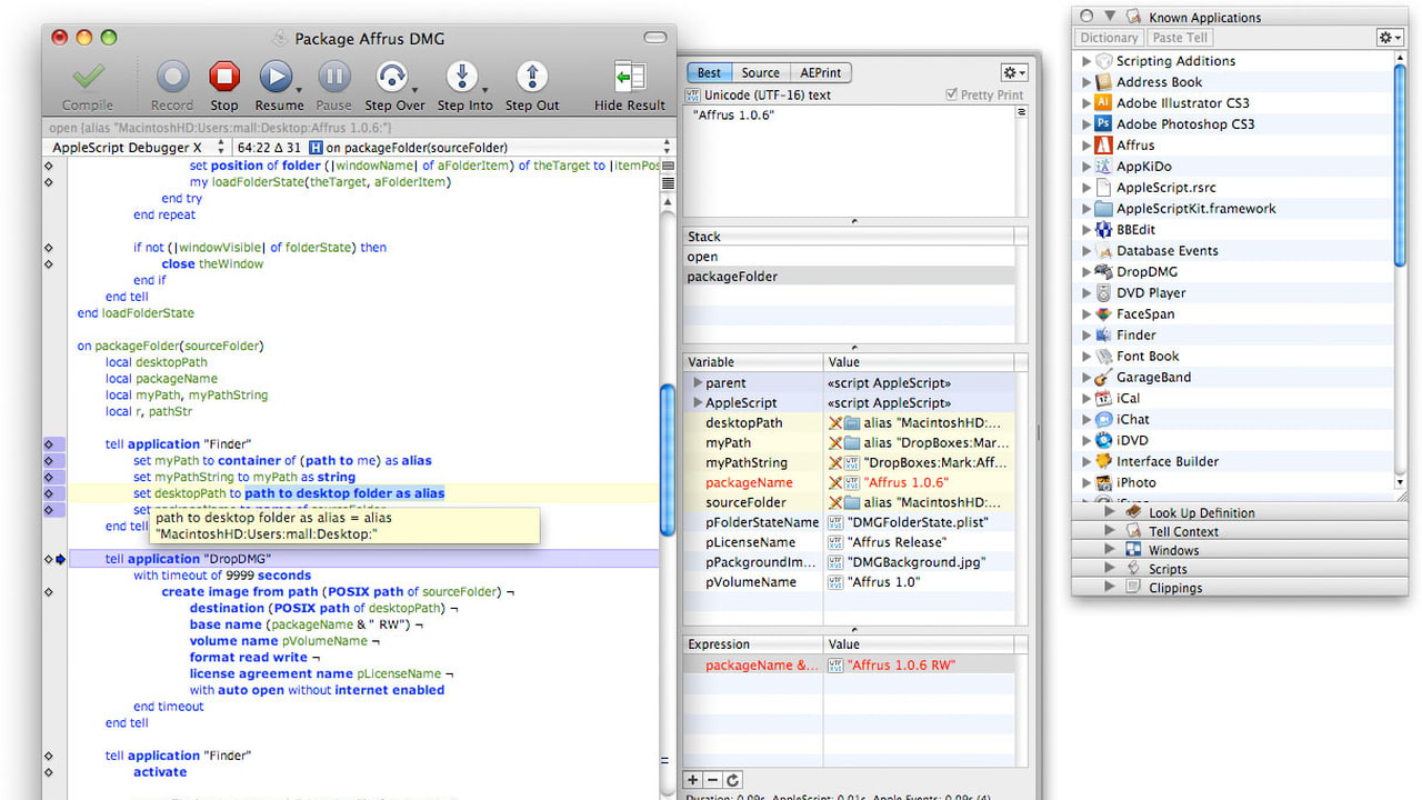 Late Night Software Releases Script Debugger 4.5.1 - iClarified