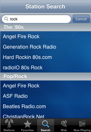 Pocket Tunes Radio on the iPhone