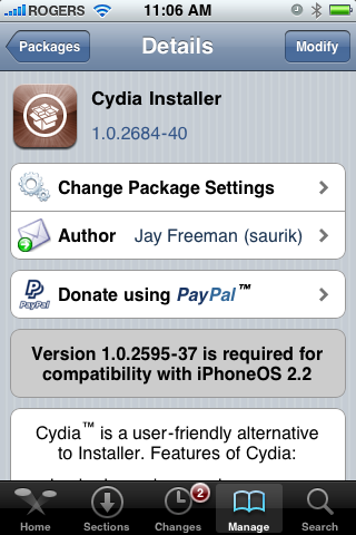 Nueva Versión de Cydia Installer Lanzada