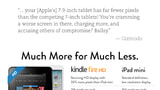 Amazon Uses Its Homepage to Take Aim at the iPad Mini