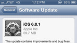 Apple Releases iOS 6.0.1 for iPhone, iPad and iPod