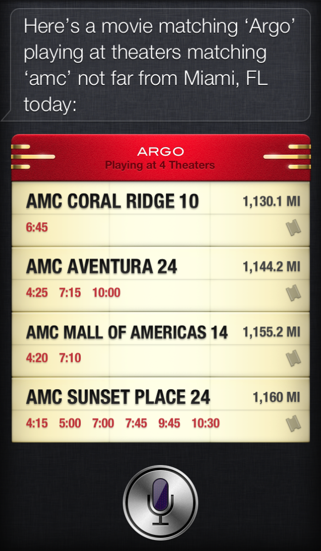 Siri to Get Movie Ticket Purchasing Via Fandango in iOS 6.1