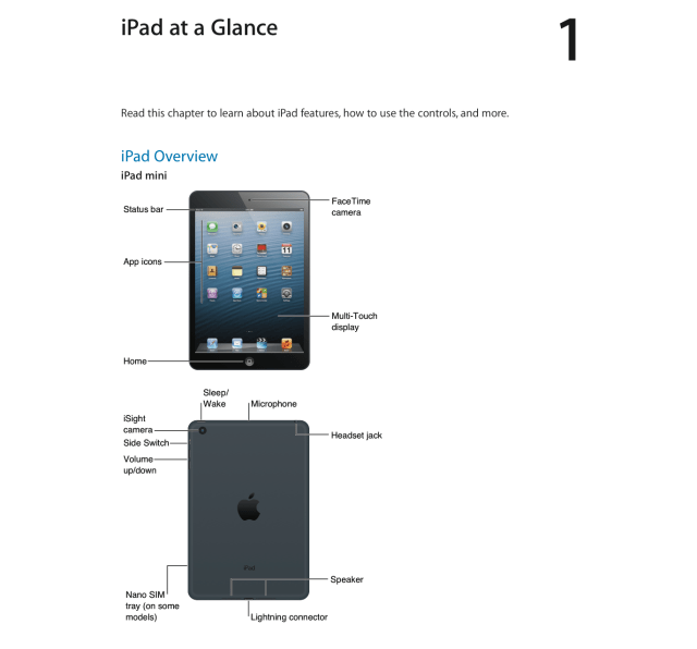 Apple Posts iPad Mini User Guide [Download]