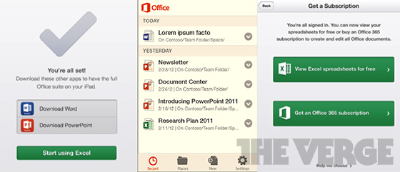 Microsoft Office for iOS Gets Detailed [Images]