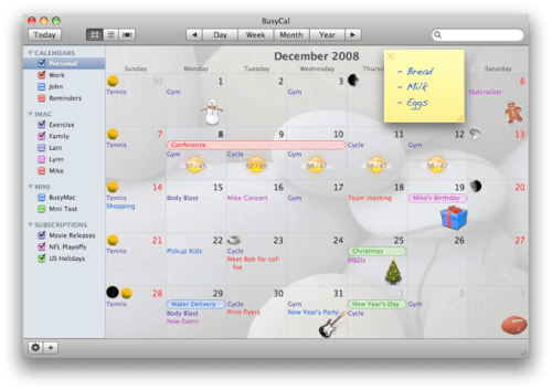BusyMac Announces BusyCal Desktop Calendar