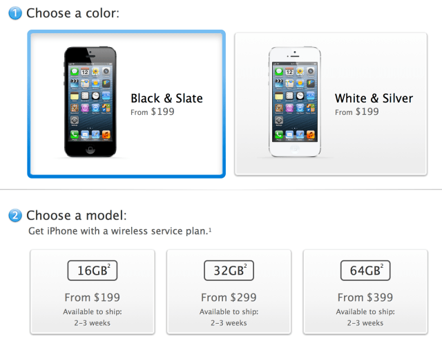 iPhone 5 Ship Times Improve to 2-3 Weeks iPhone 5 Ship Times Improve to 2-3 Weeks