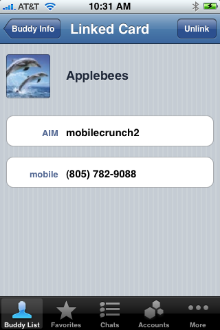 Εφαρμογή BeeJiveIM 2.0 για το iPhone