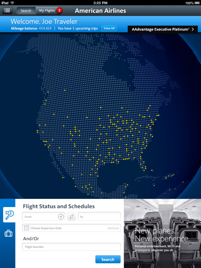 American Airlines Updates iPad App With New Look