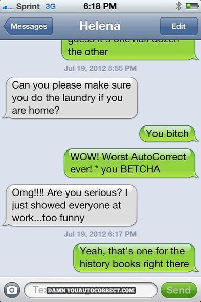 The Funniest Auto Correct Texts of 2012 [List]