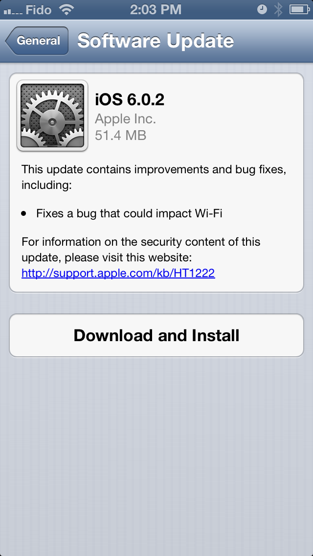 Apple Releases iOS 6.0.2 for the iPhone 5 and iPad Mini