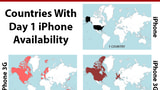 Apple's iPhone and iPad Rollouts Get Mapped [Infographic]