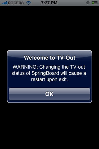 TVOut till iPhone Applikationer