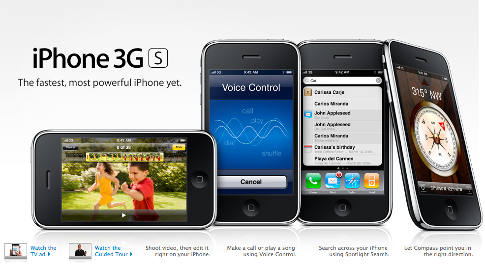Apple Home Pages Used to Launch Each Version of the iPhone [Images]
