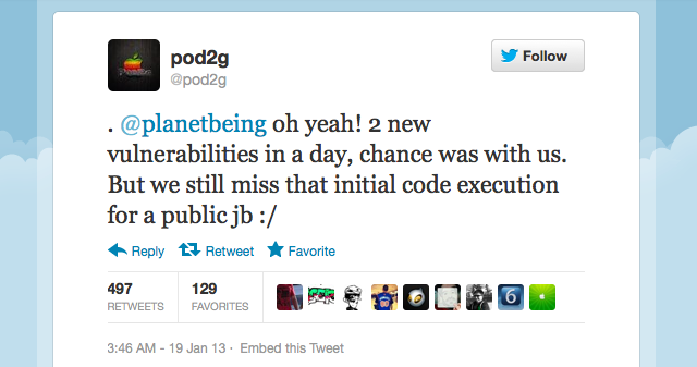 Pod2g and Planetbeing Find Two New Vulnerabilities for iOS 6 Jailbreak