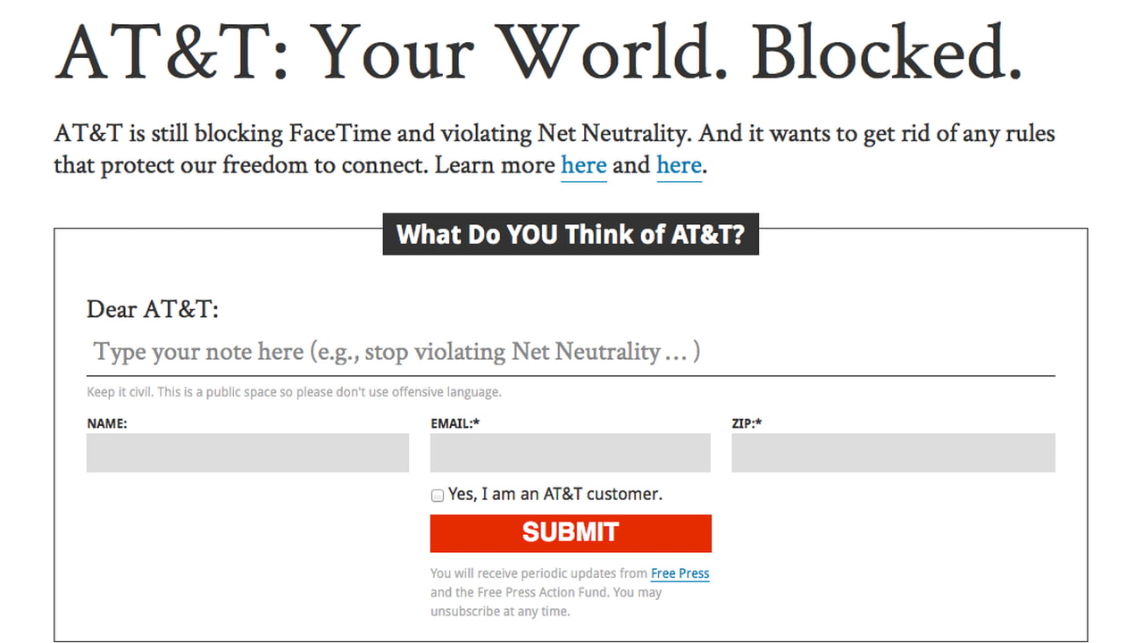 The Free Press Wants to Know 'What Do You Think of AT&T?' - iClarified