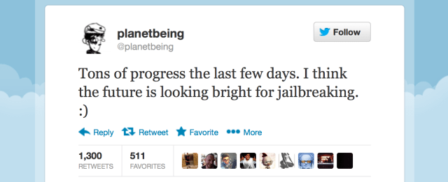 Planetbeing Declares 'The Future is Looking Bright for Jailbreaking'