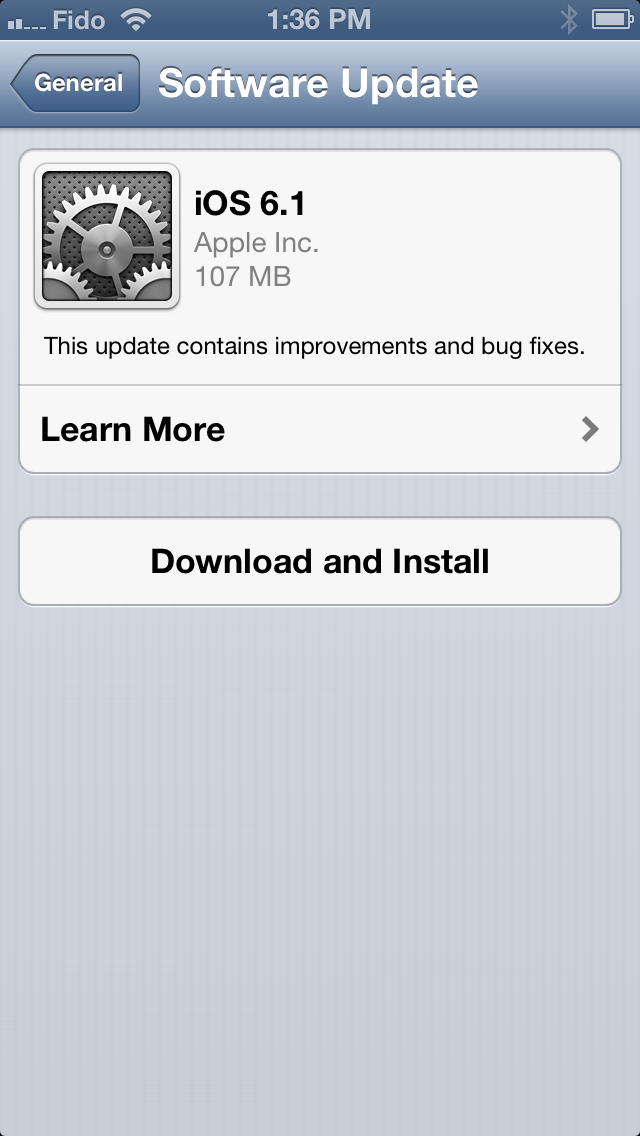 Apple Releases iOS 6.1 for iPhone, iPad, and iPod Touch