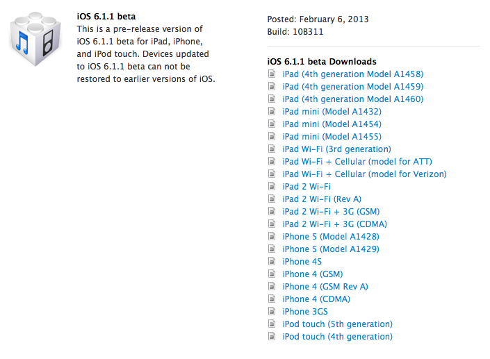 Apple Releases iOS 6.1.1 Beta to Developers With Improved Maps for Japan