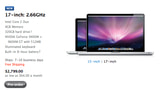New 17inch MacBook Pro Shipping Next Week
