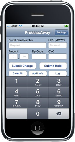 ProcessAway Enables iPhone Credit Card Processing