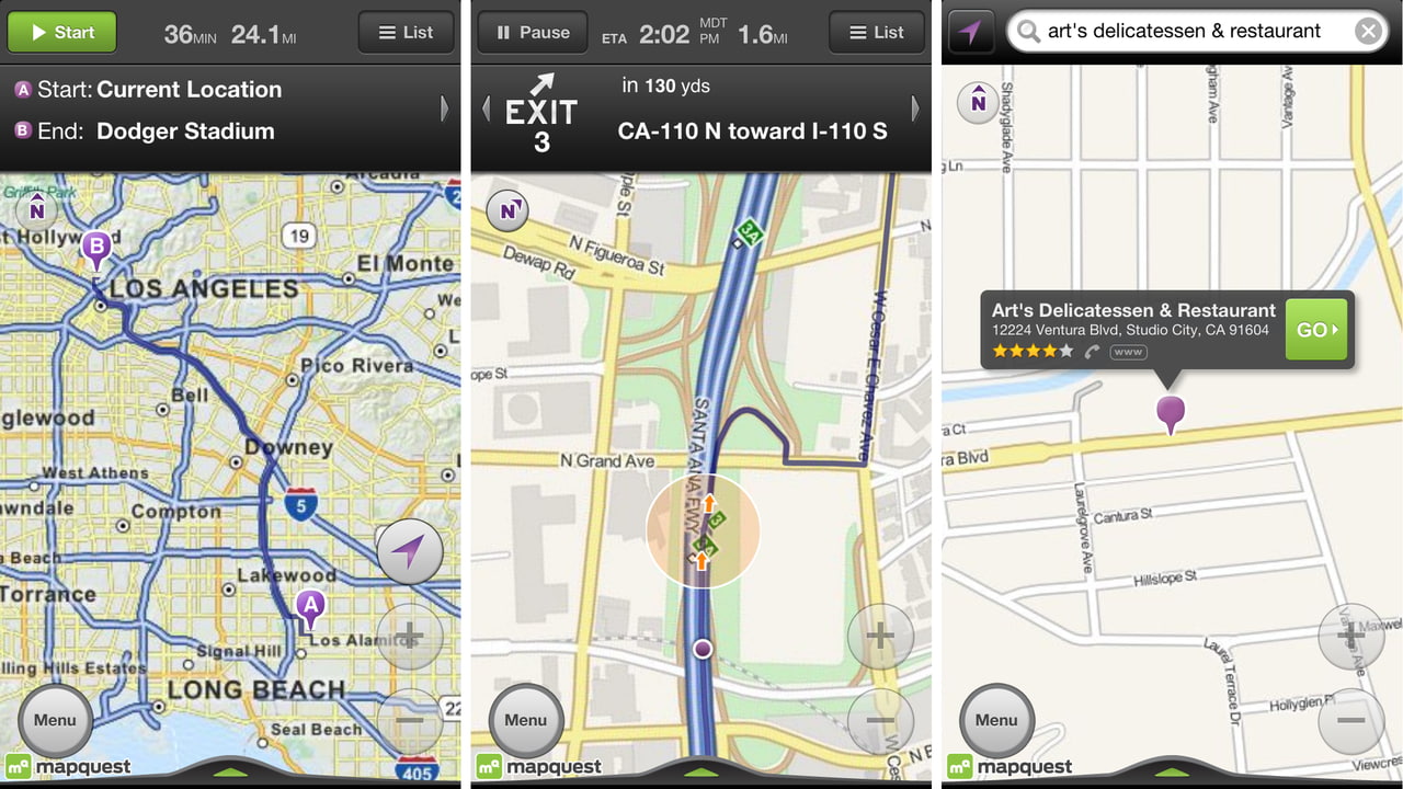 MapQuest for iPhone Gets Traffic-Optimized Routing - iClarified