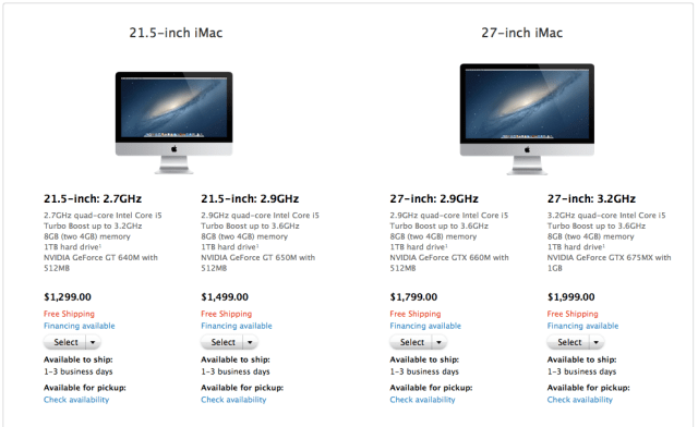 New iMac Ship Times Improve to 1-3 Days