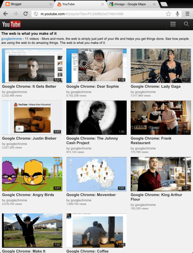 Chrome for iOS Adds Long Back Press, Messages Sharing