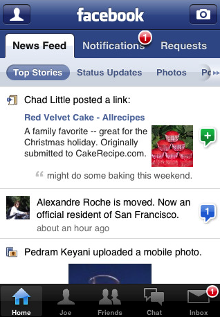 Facebook for iPhone Updated to Version 2.2
