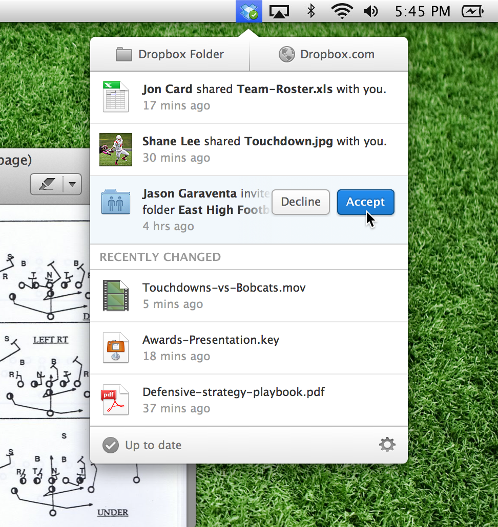 Dropbox 2.0 vydán pro Mac OS X, Přináší vylepšené menu.  [Stáhnout]