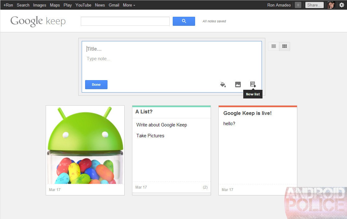 Google Briefly Leaks New Note Taking Service Called &#039;Google Keep&#039; [Images]