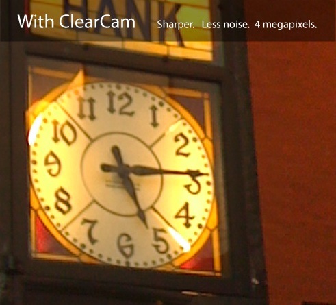 ClearCam Takes Sharper 4 MegaPixel iPhone Photos