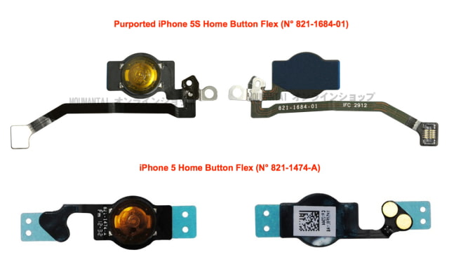 Parts Allegedly Leak for the iPhone 5S [Photos]