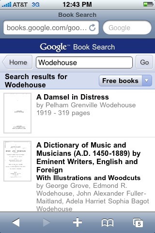 Google Books Optimisé pour iPhone