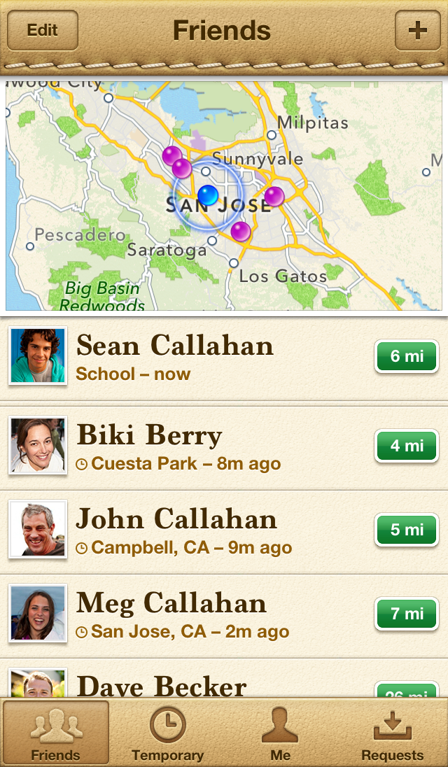 Find my friends. Friend app. Send app to with friends.