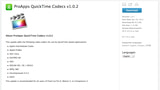 Apple Releases ProApps QuickTime Codecs v1.0.2 Update