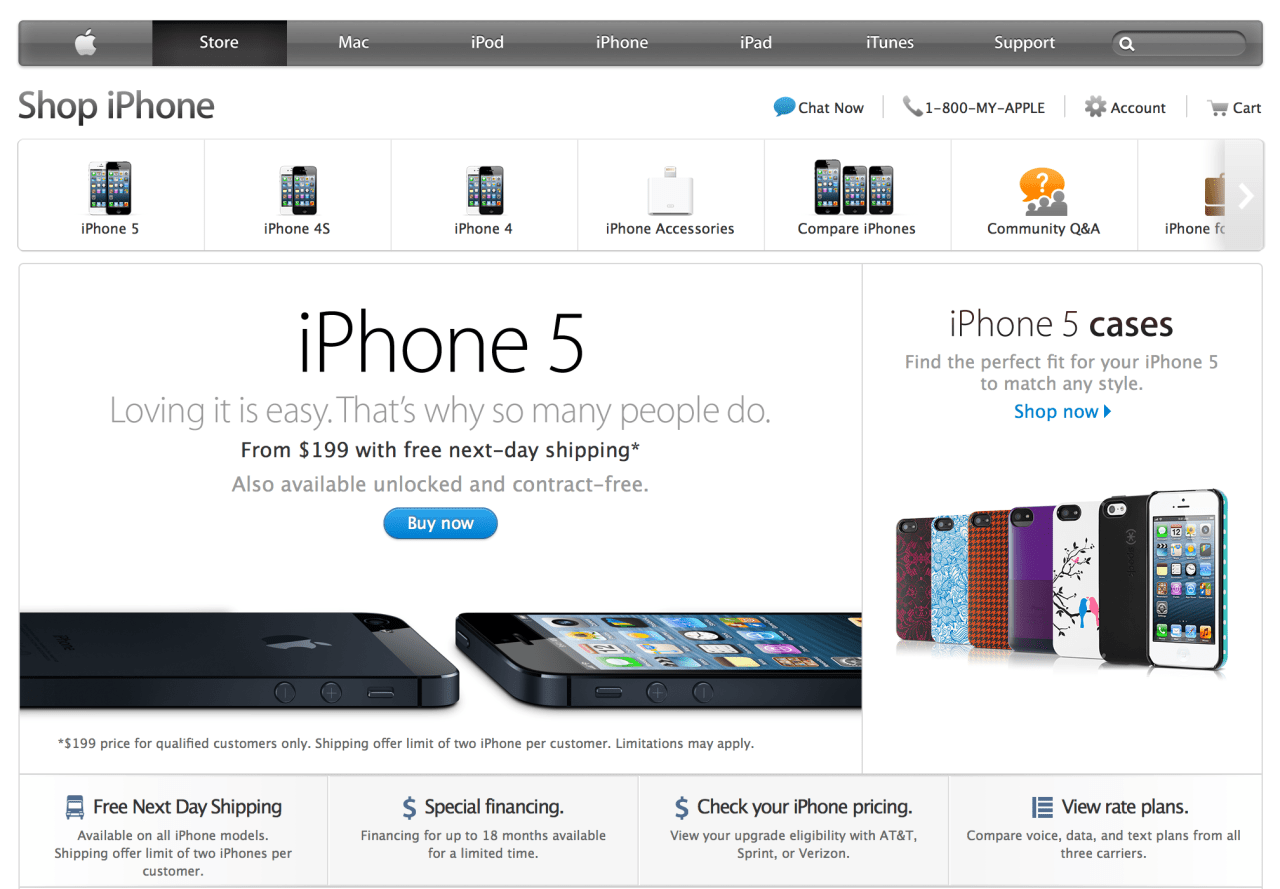 Сайт интернет магазина айфонов