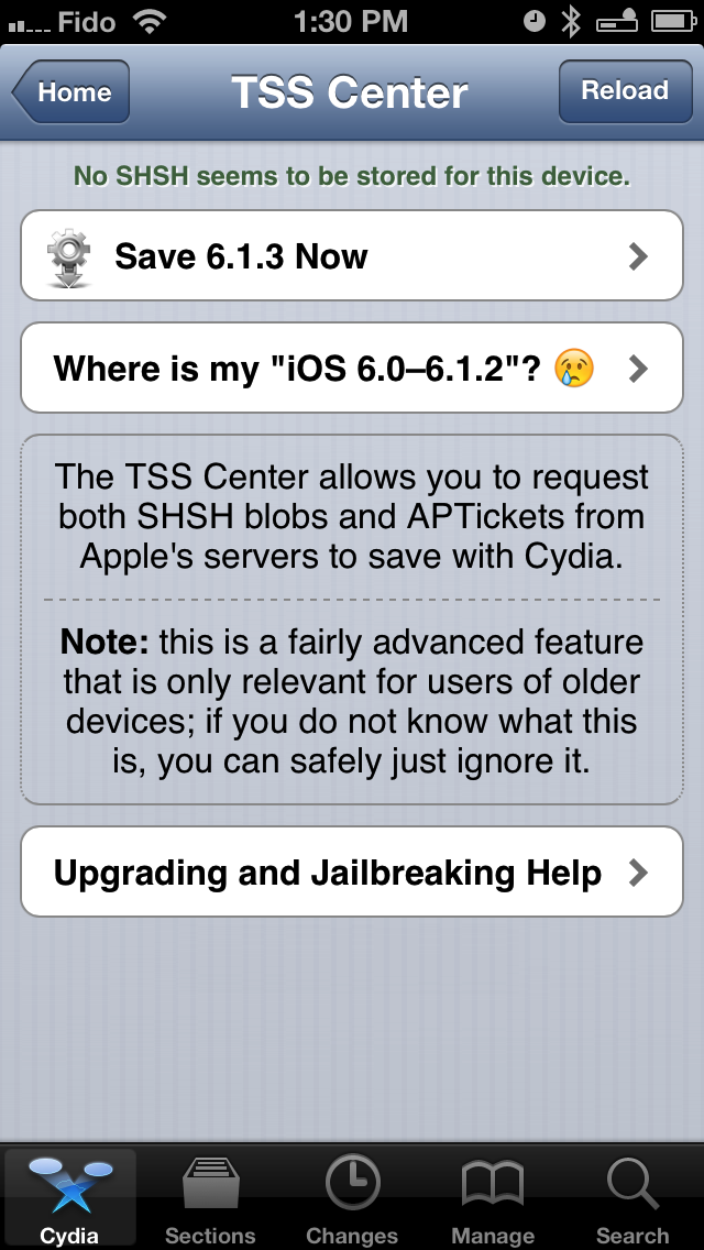 Saurik: Mistake Renders All of the APTickets Cydia Saved for iOS 6.x &#039;Useless&#039;