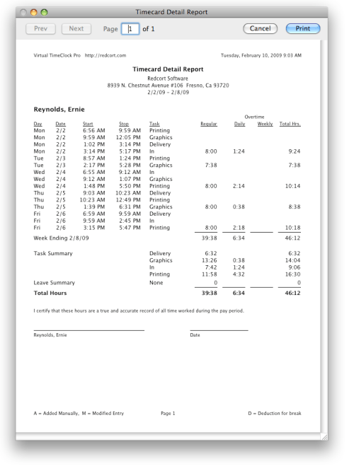 Virtual TimeClock &#039;09 Released