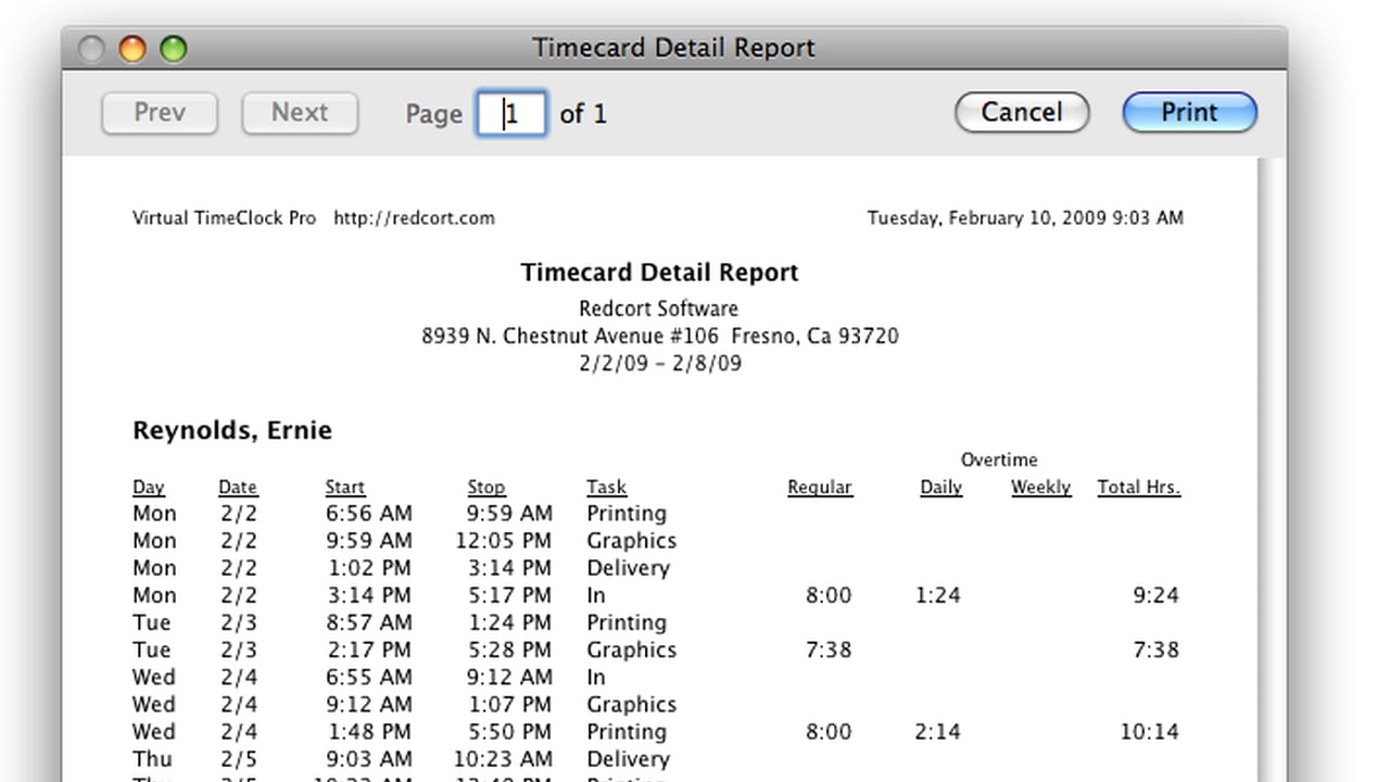 Virtual TimeClock '09 Released - iClarified