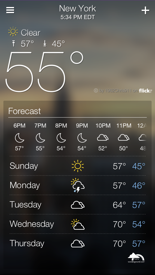 Yahoo Releases Standalone Weather App for iPhone