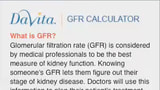DaVita Launches Kidney Calculator