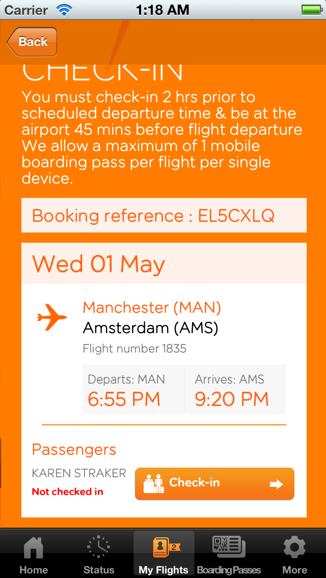 EasyJet Adds Support for Passbook Boarding Passes