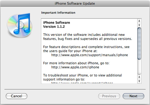 Apple Posts iPhone v1.1.2 Firmware