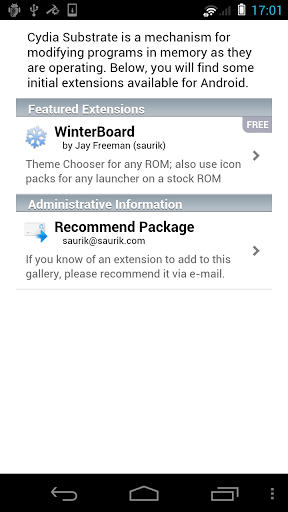 Saurik Releases Cydia Substrate, Winterboard for Android