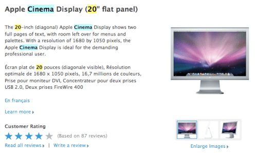 Apple Discontinues the 20-inch Cinema Display