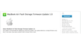 Apple Releases MacBook Air Flash Storage Firmware Update 1.0